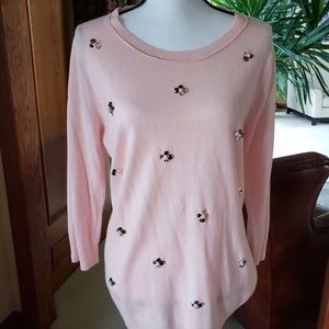 Gemstone and pearls sweater